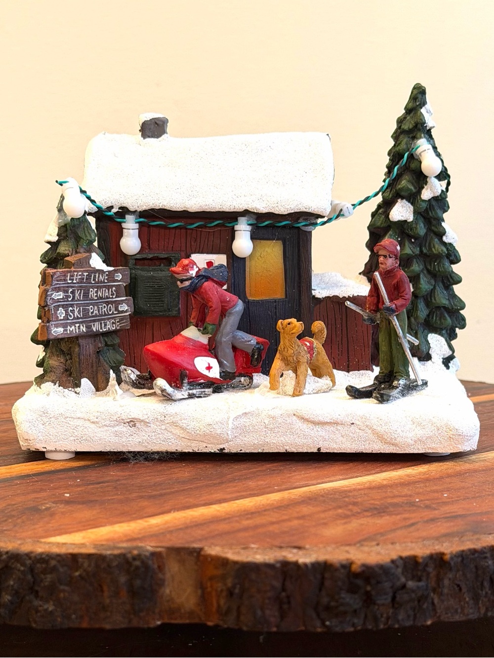 St Nicholas Square Ski Patrol Christmas Village Lighted 2021 - Picture 6 of 12